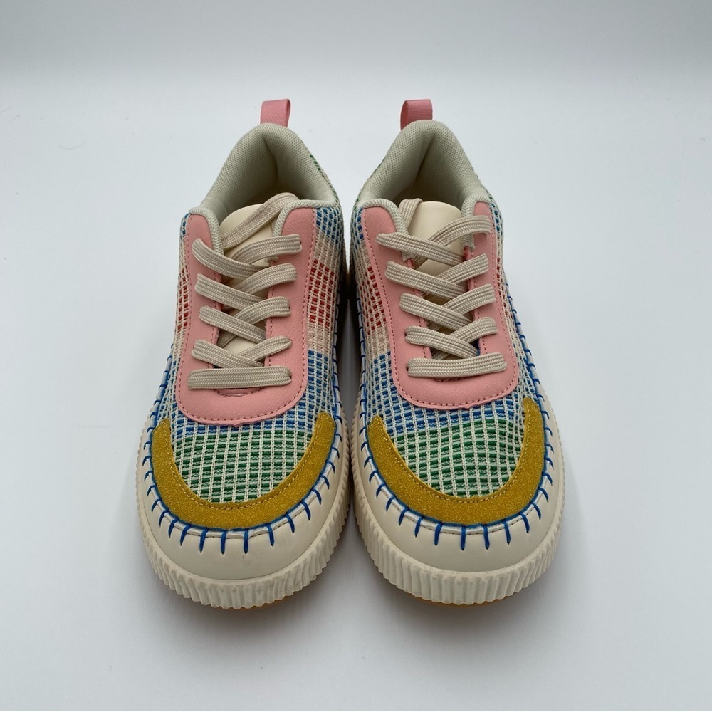 Nicole Miller Brita Patchwork Stitch Platform Lac… - image 3